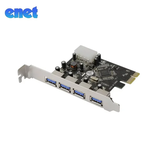 کارت تبدیل PCI-E به USB3.0 چهار پورت ای نت مدل En-IcU252e